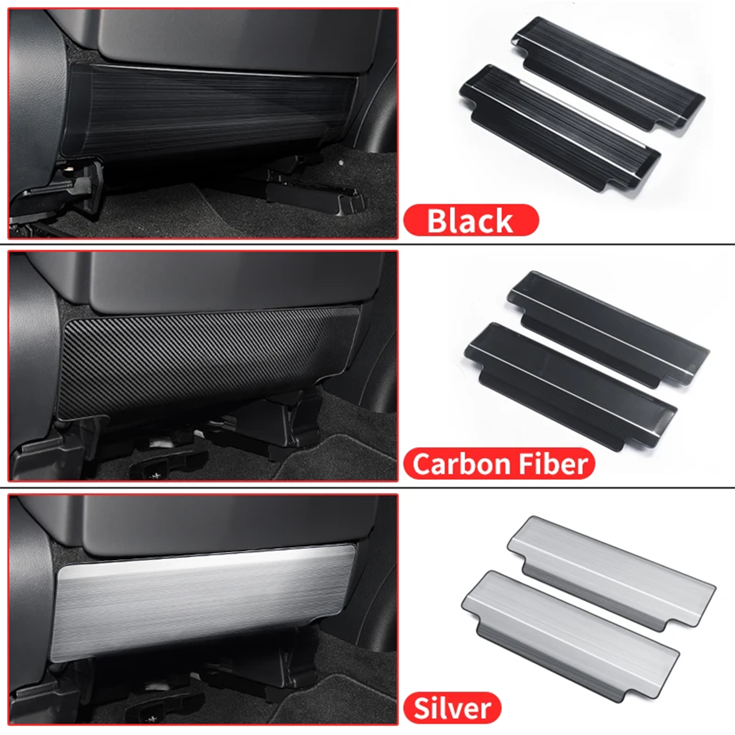 Interior Stainless Steel Seat Protection Panel For Toyota Land Cruiser Prado J250 LC250 2024 2025/ Lexus GX 550 2024 2025